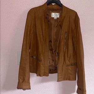 Polyester tan/ brown jacket